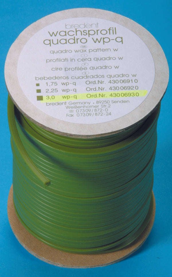 Bredent quadro wax profile, 250g green