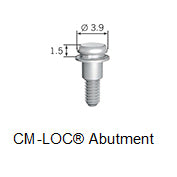 C&M CM-LOC® and CM-LOC® Flex abutment, Zimmer MIS® (standard narrow and wide platform) BioHorizons®, 1 pc