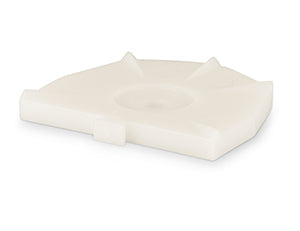 Baumann Base plate for Zeiser®-System large, white, 100 pcs