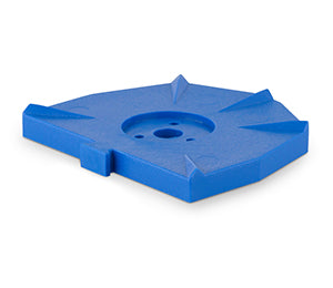 Baumann Base plate for Zeiser®-System small, blue, 100 pcs