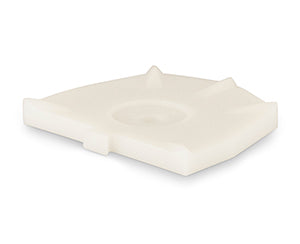 Baumann Base plate for Zeiser®-System small, white, 100 pcs