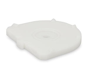 Baumann comBiflex® Basic base plate for Giroform®-System small, white, 100 pcs