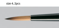 Bredent MagicBrush - Golden Brown Synthetic Hair Brushes