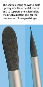 Bredent Unique Brush – Matt Black Synthetic Hair Brushes