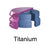 C&M CM-Loc® housing Titanium for Pekkton® inserts, 4 pcs