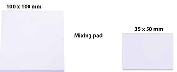 Bredent crea.lign gel Mixing pad 100x100 mm and Mixing pads 35x50 mm