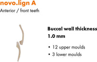 Bredent novo.lign Veneers Teeth – Upper anterior D48, 6er