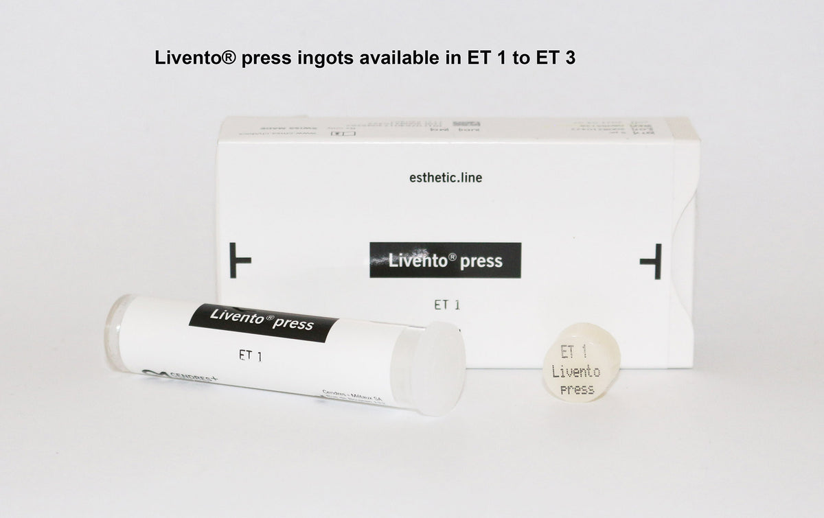C&M Livento®press ingots ET 1- ET 3, 5x3g | Impulsedent Australia