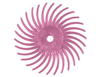 Lukadent Radial bristle disc Ø 19mm pink grit pumice, 4 pcs