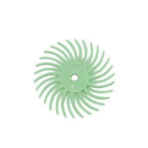 Lukadent Radial bristle disc Ø 19mm light green grit 1 micron, 4 pcs