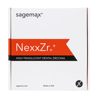 Sagemax NexxZr® Plus super high translucent zirconia white for Zirkonzahn® CAD/CAM system, 1 pc